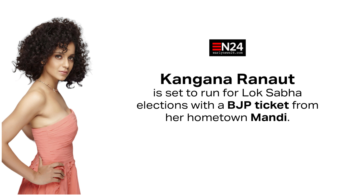 Kangana Ranaut is set to run for Lok Sabha elections with a BJP ticket from her hometown Mandi.